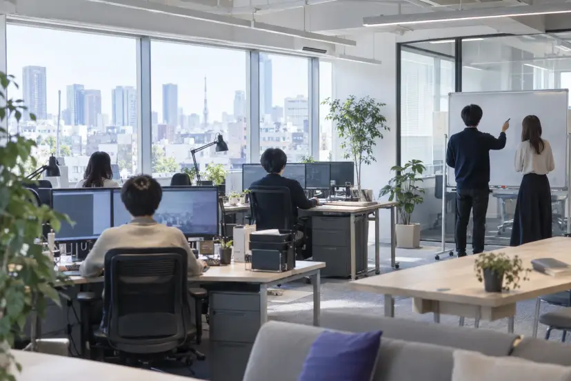 仕事の場面のイメージ（AI で作成）